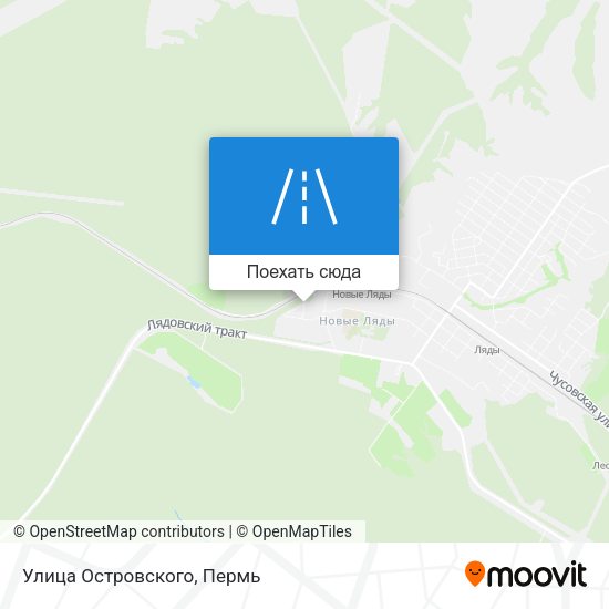 Карта Улица Островского