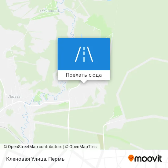 Карта Кленовая Улица