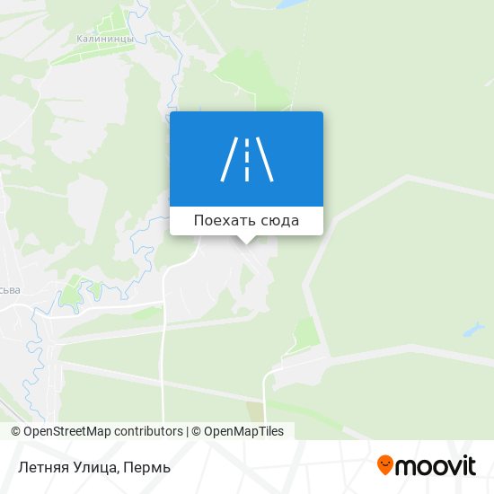 Карта Летняя Улица