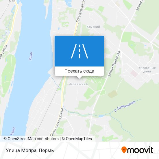 Карта Улица Мопра