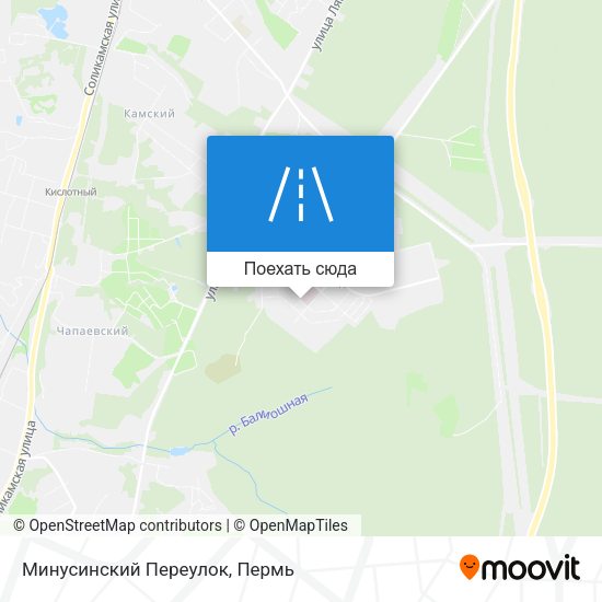 Карта Минусинский Переулок