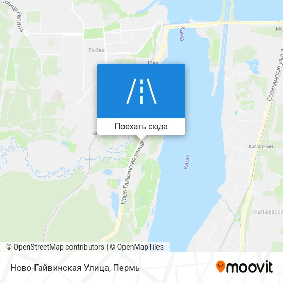 Карта Ново-Гайвинская Улица