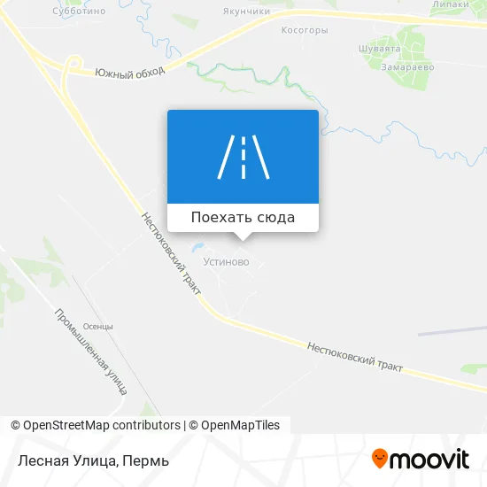Карта Лесная Улица