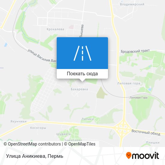 Карта Улица Аникиева
