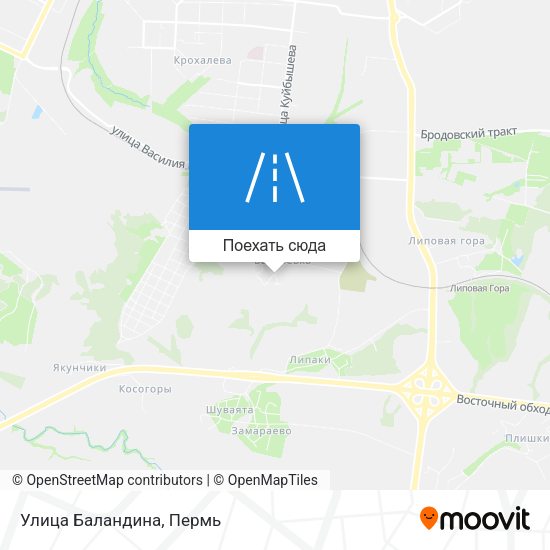 Карта Улица Баландина