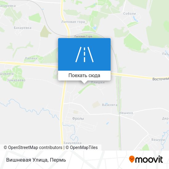 Карта Вишневая Улица