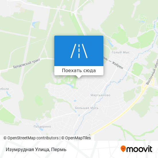 Карта Изумрудная Улица