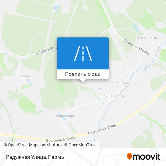 Карта Радужная Улица