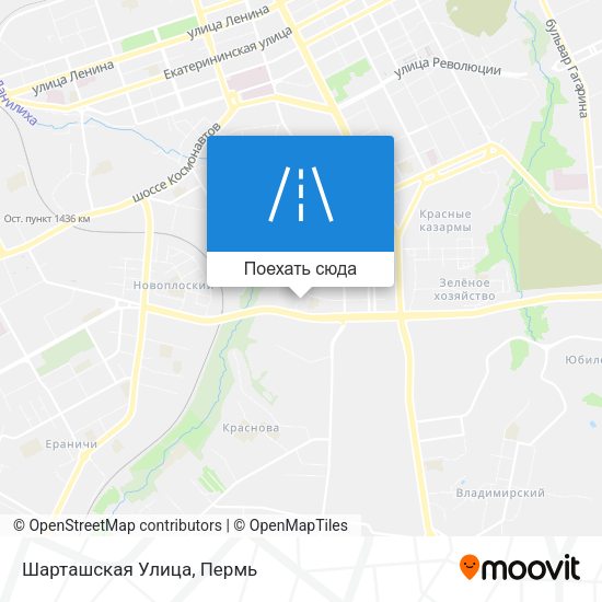 Карта Шарташская Улица
