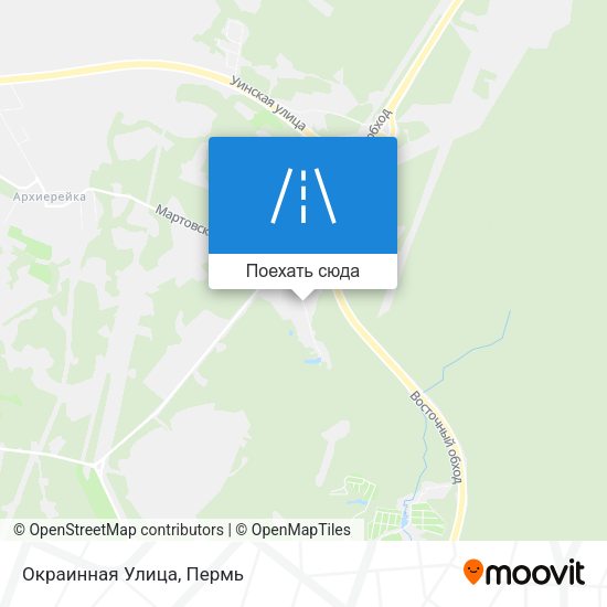 Карта Окраинная Улица