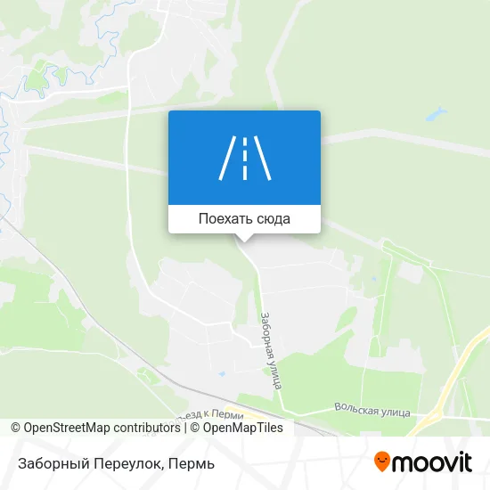 Карта Заборный Переулок