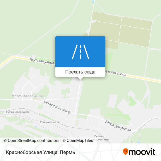 Карта Красноборская Улица