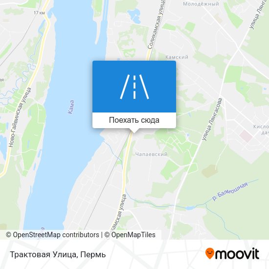 Карта Трактовая Улица