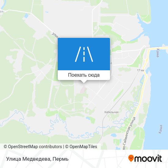 Карта Улица Медведева
