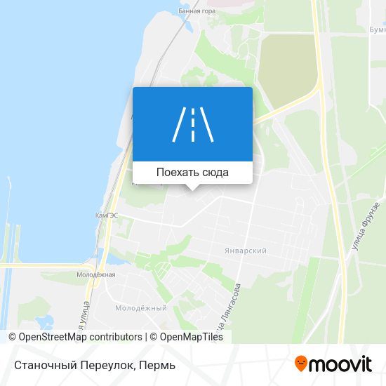 Карта Станочный Переулок