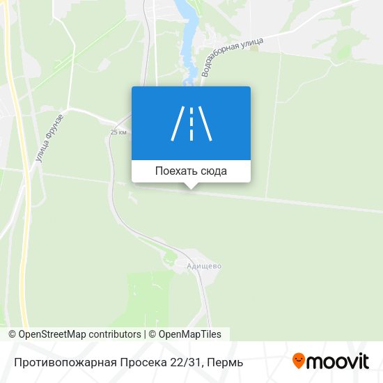 Карта Противопожарная Просека 22/31