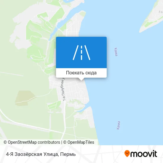 Карта 4-Я Заозёрская Улица