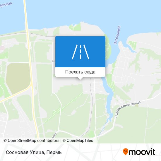Карта Сосновая Улица