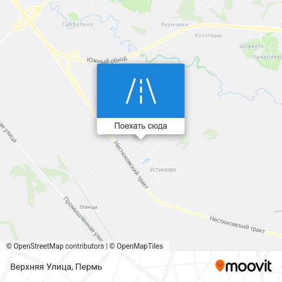 Карта Верхняя Улица