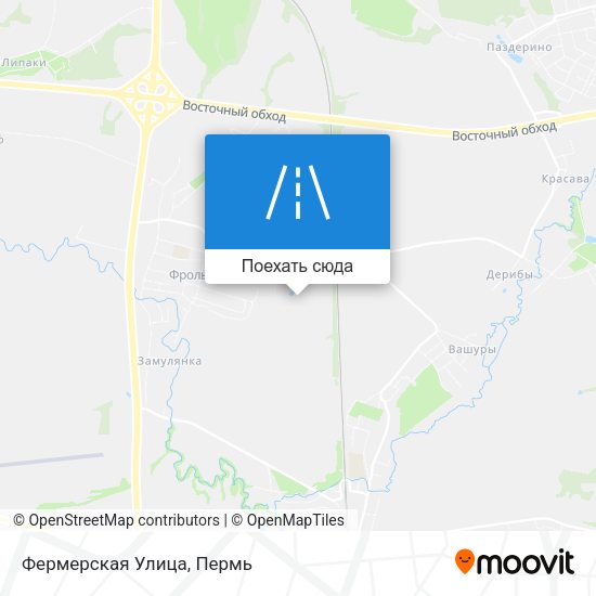Карта Фермерская Улица
