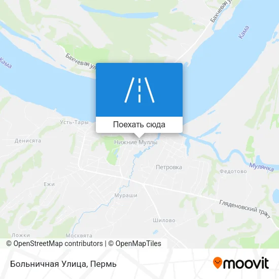 Карта Больничная Улица