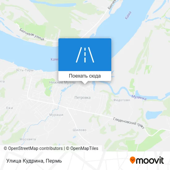 Карта Улица Кудрина
