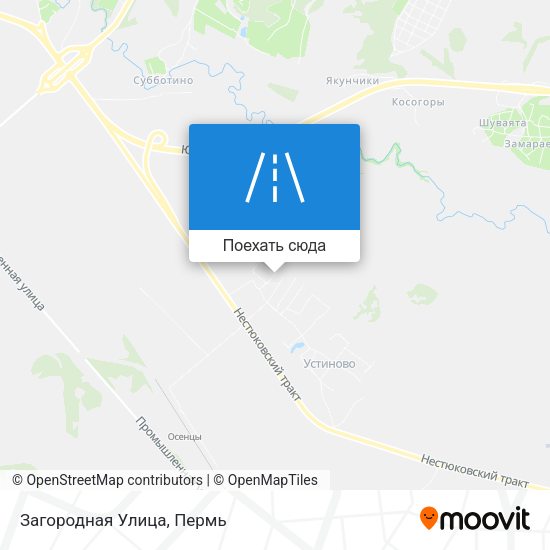 Карта Загородная Улица