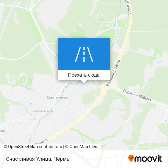 Карта Счастливая Улица