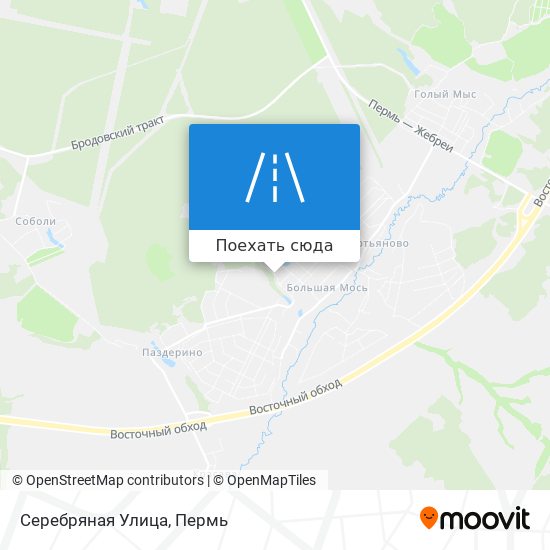 Карта Серебряная Улица