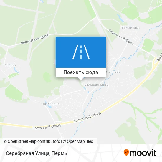 Карта Серебряная Улица