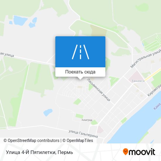 Карта Улица 4-Й Пятилетки