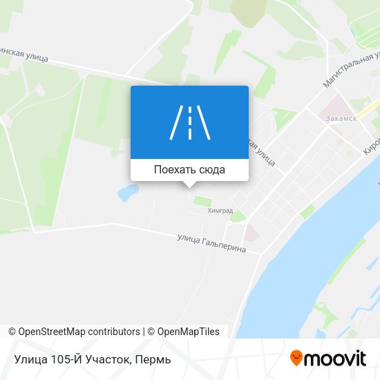 Карта Улица 105-Й Участок
