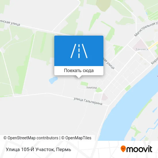 Карта Улица 105-Й Участок