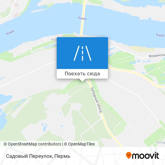 Карта Садовый Переулок