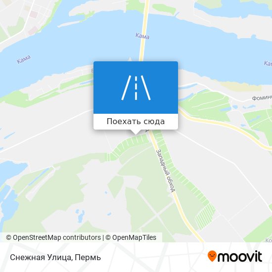 Карта Снежная Улица