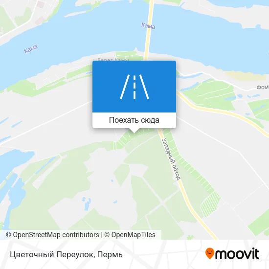 Карта Цветочный Переулок