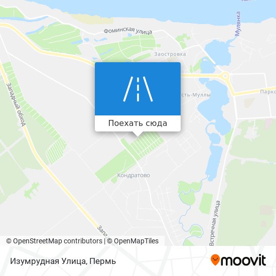 Карта Изумрудная Улица