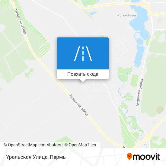 Карта Уральская Улица