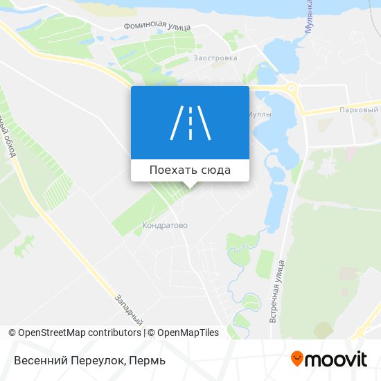 Карта Весенний Переулок