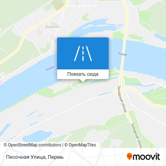 Карта Песочная Улица