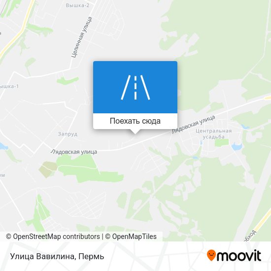 Карта Улица Вавилина
