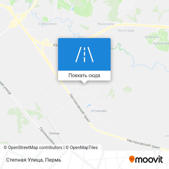 Карта Степная Улица