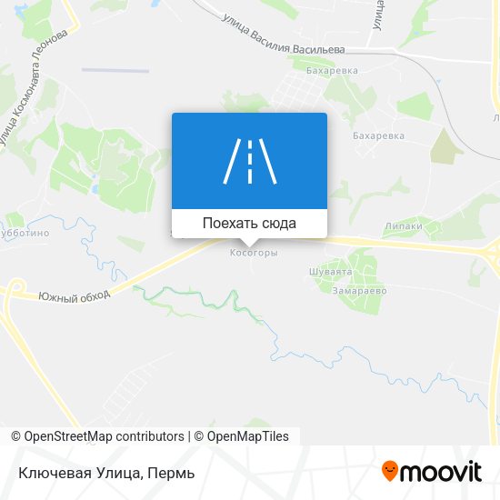 Карта Ключевая Улица