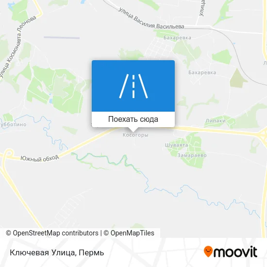 Карта Ключевая Улица