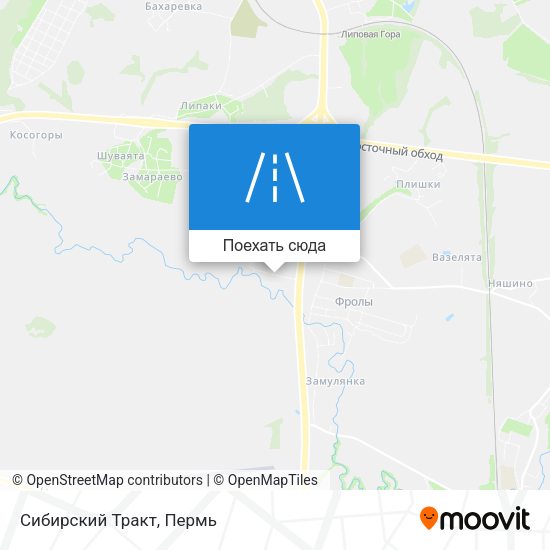 Карта Сибирский Тракт