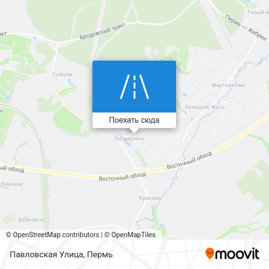 Карта Павловская Улица