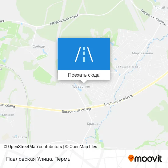 Карта Павловская Улица