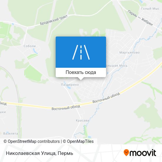 Карта Николаевская Улица