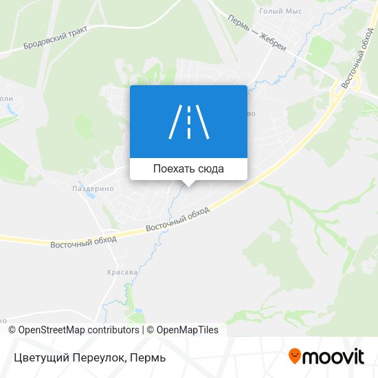 Карта Цветущий Переулок
