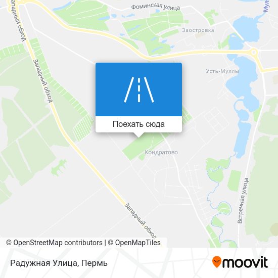 Карта Радужная Улица